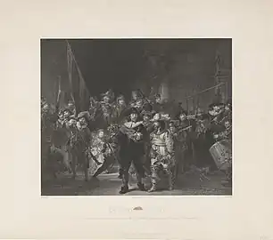 Adolphe Mouilleron, La Ronde de Nuit, 1854, lithographie, 39,8 × 48,3 cm.