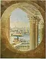 La pointe de l'île de la Cité vue de la colonnade du Louvre, par Victor-Jean Nicolle (1754-1826).