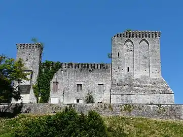 Le château de la Tour-Blanche dont il dépendait probablement.