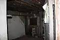 La chambre de tir avec le bi-rail pour le canon de 47mm AC de l'ouvrage du Châtelard.