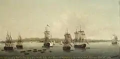 La prise de la Martinique, en février 1762.