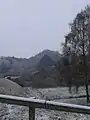 La roche à Wagne en hiver.