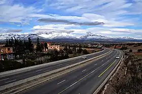 Carte de la route dénommée Autoroute Est-Ouest A2 et A3
