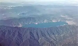 Le lac vu du ciel.