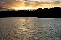 Le Lac Vert au couché du soleil.