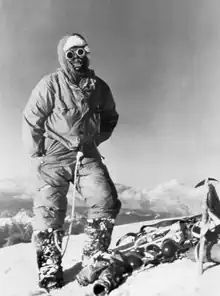 Lino Lacedelli au sommet du K2 le 31 juillet 1954.