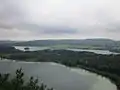 Lacs d'Ilay (second plan) et lac du Grand-Maclu (premier plan)