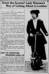 Lady Norman en 1919.