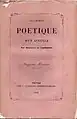 Page de garde d'un feuillet qu'Hippolyte de Laforest vendait pour subvenir à ses besoins.