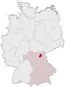 Drapeau de Arrondissement de Kulmbach
