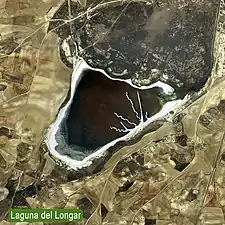 Vue aériennede la Laguna del Longar