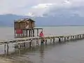 Le lac de Dojran.