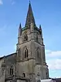 Le clocher de l'église Saint-Martin (janv. 2010)
