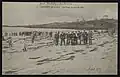 Une plage de Lancieux un jour de fête vers 1909.
