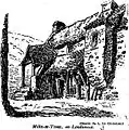 L'ancien moulin Milin-ar-Trez à Landunvez (dessin de Louis Le Guennec, 1929)