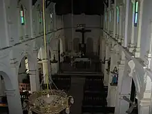 La cathédrale du Sacré-Cœur de Vientiane.