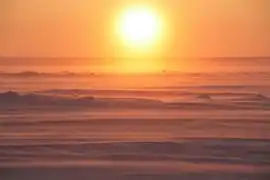 Coucher de soleil.