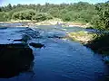Les cascades, à 16&nbsp;km de l'embouchure du río Quequén Grande