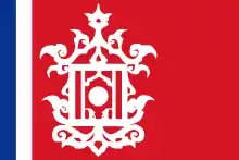 entrelacs mauves dominés pas une couronne stylisée
