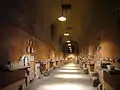 Accès au site des fouilles depuis le sous-sol de la basilique du Latran.