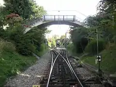 L'entrée de la station depuis Ouchy.