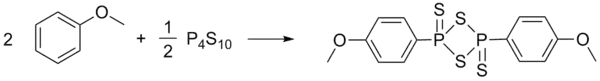 Synthèse du réactif de Lawesson à partir d'anisole et du pentasulfure de diphosphore