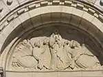 Tympan, église Notre Dame, XIe et XIIe&nbsp;siècles.