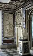 Salle des bains, Château de Lazienki Krolewskie, Pologne.