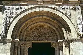 Porte de l'Agneau de la Basilique de San Isidoro de León.