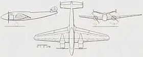 vue en plan de l’avion