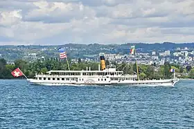 Le Montreux lors de la 25ème parade de la CGN en 2023.