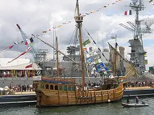 * Le Matthew, réplique d'un navire du XVe&nbsp;siècle.