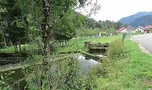 Vestiges du moulin du XIVe siècle.