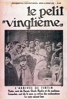 Une d'un journal.