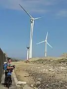 Le parc éolien du Portel.