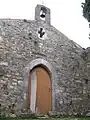 Façade de la chapelle du vieux cimetière.