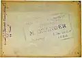 Cachet de Maurice-Louis Branger au dos d'une photographie.