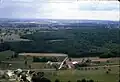 Le hameau de Pouez vu d'avion.