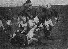 Le match LOU-Narbonne du 7 mai 1933 (2e échec en finale du championnat de France pour le RCN).