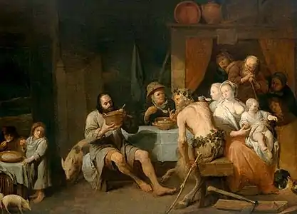 La Fable du satyre et des paysansCollection privée
