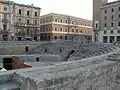 Excavations à l'amphithéâtre de Lecce.