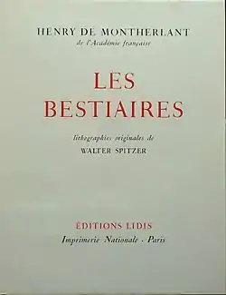 Image illustrative de l’article Les Bestiaires
