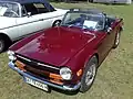 Une TR6 de 1971.
