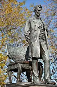 La statue du Lincoln Monument.