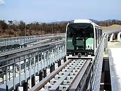 Linimo à Fujigaoka, Japon.