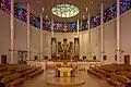 Intérieur de la Pfarrkirche St. Michael (Linz) (de). Septembre 2022.