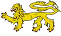 Lion passant (lion léopardé).