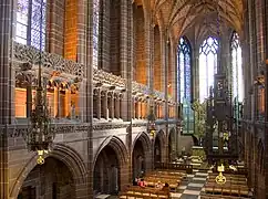 La Dame Chapelle de la cathédrale de Liverpool.