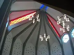 Le plafond de la nouvelle synagogue