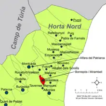 dans la comarque de l'Horta Nord.